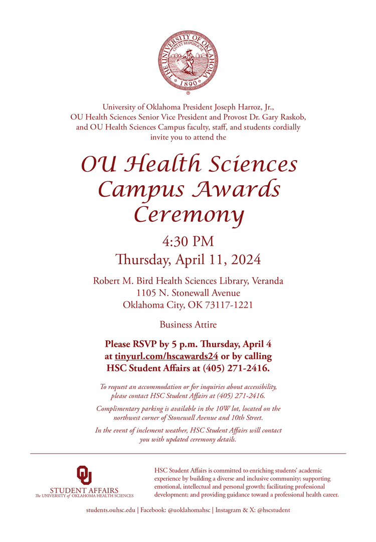 OU Health Sciences Campus Awards Students