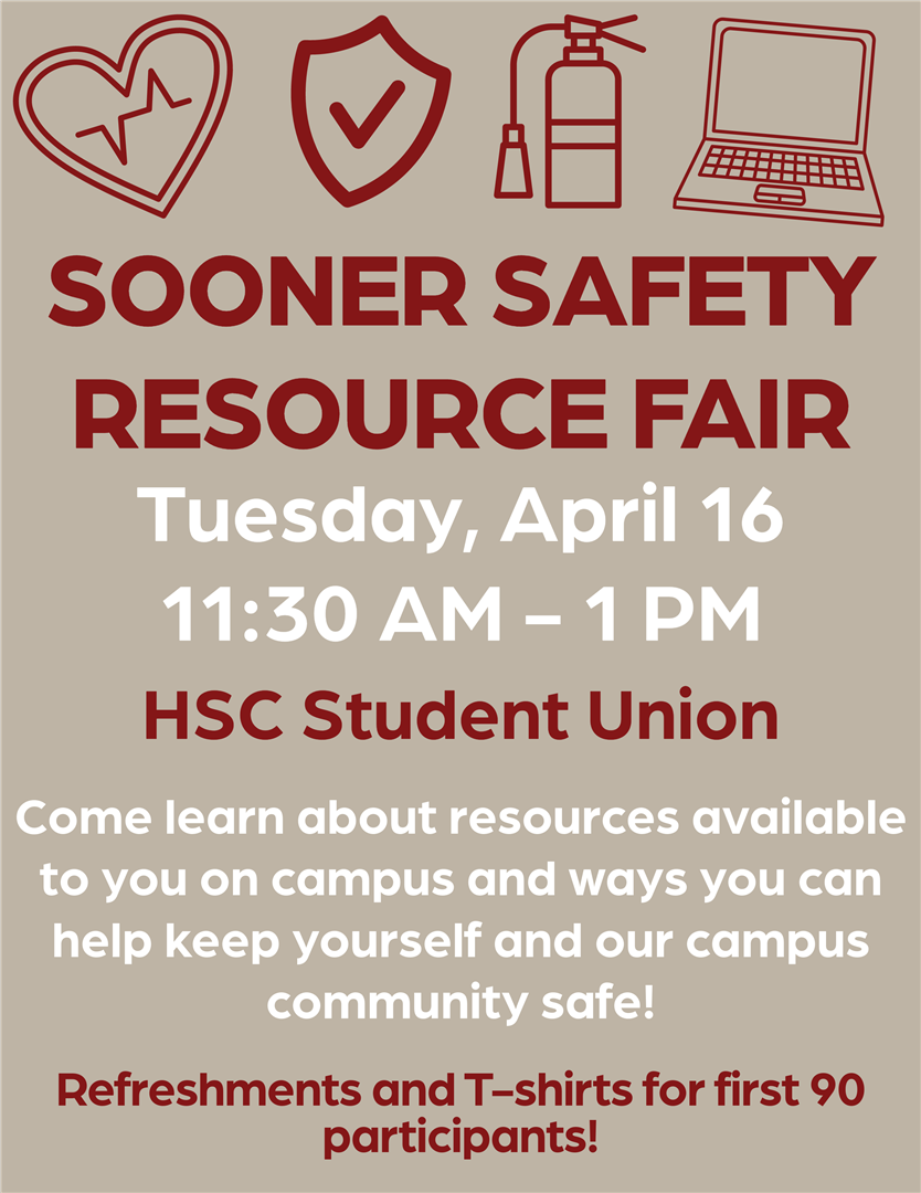 Sooner Safety Week Resource Fair Event Students