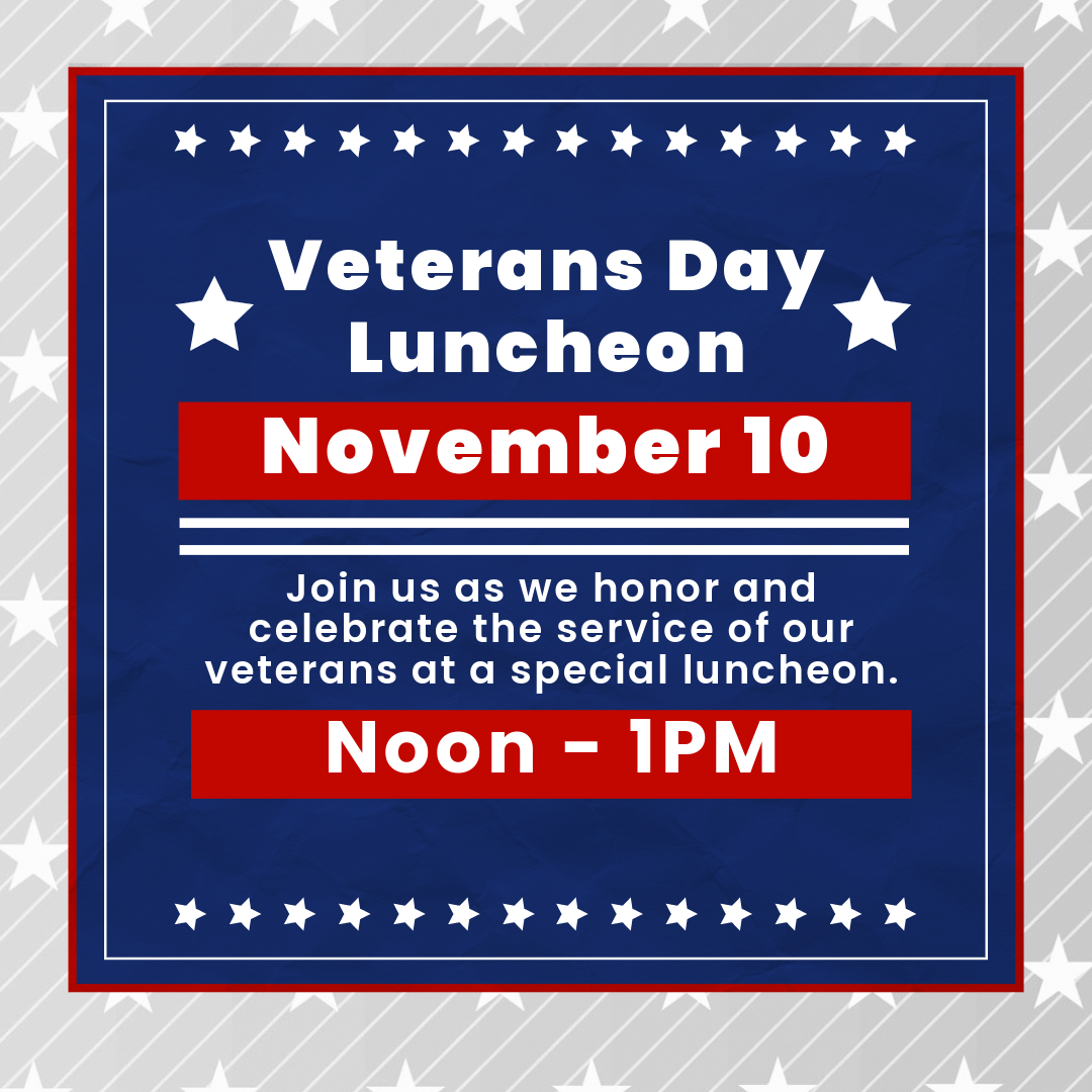 You're Invited: Veterans Day Luncheon 🇺🇸 - Students