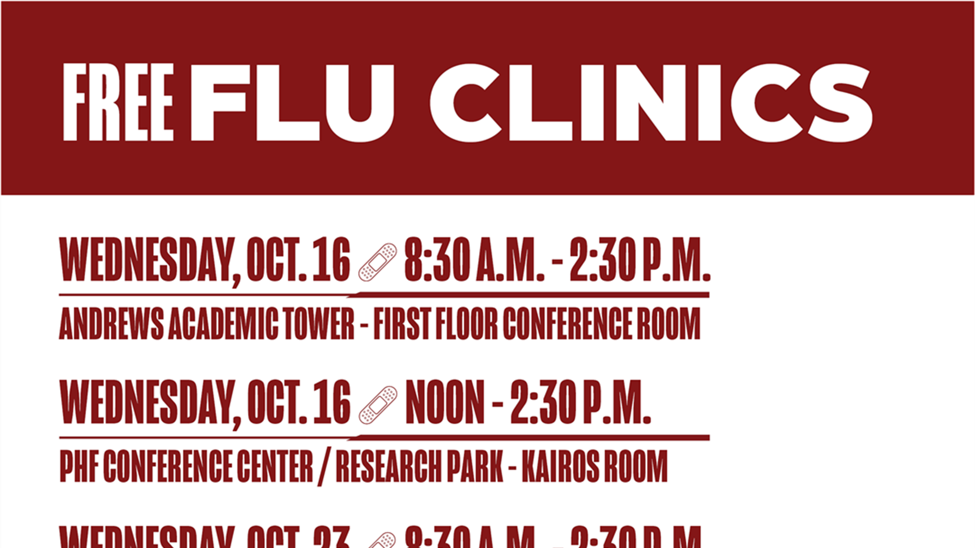 Flu Vaccine Clinics