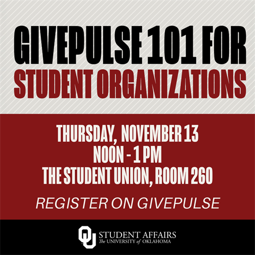 GivePulse 101 for Student Organizations