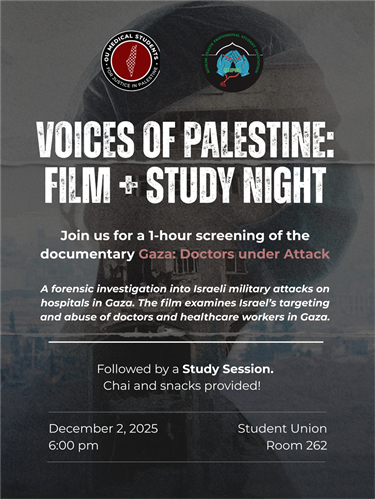 Voices of Palestine: Film + Study Night