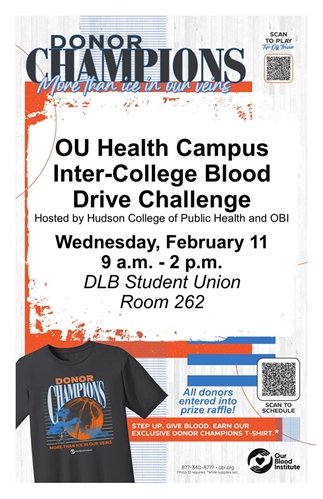 OU Health Campus Inter-College Blood Drive Challenge