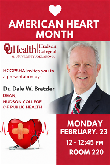 HCOPHSA invites you to American Heart Month with Dr. Bratzler