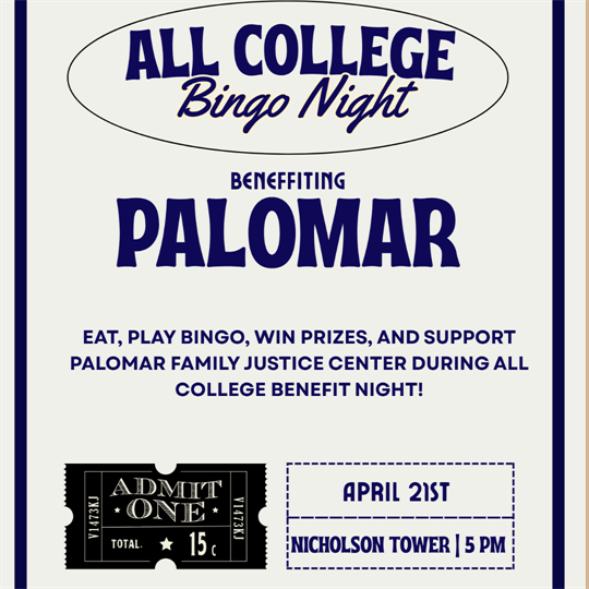 All College Bingo Night
