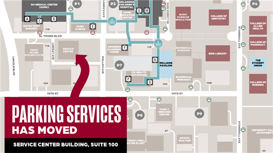OUHC Parking Services Has Relocated