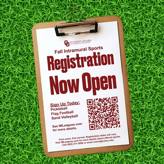 Fall Intramural Sports Registration is Open!