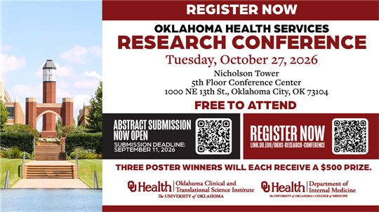 REGISTER NOW - The Oklahoma Health Services Research Conference -...