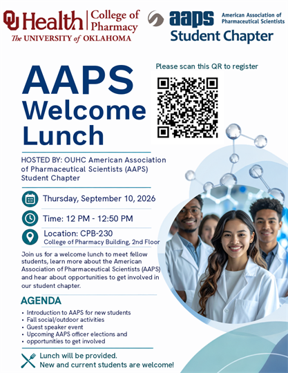 AAPS Welcome Lunch & Student Chapter Meeting