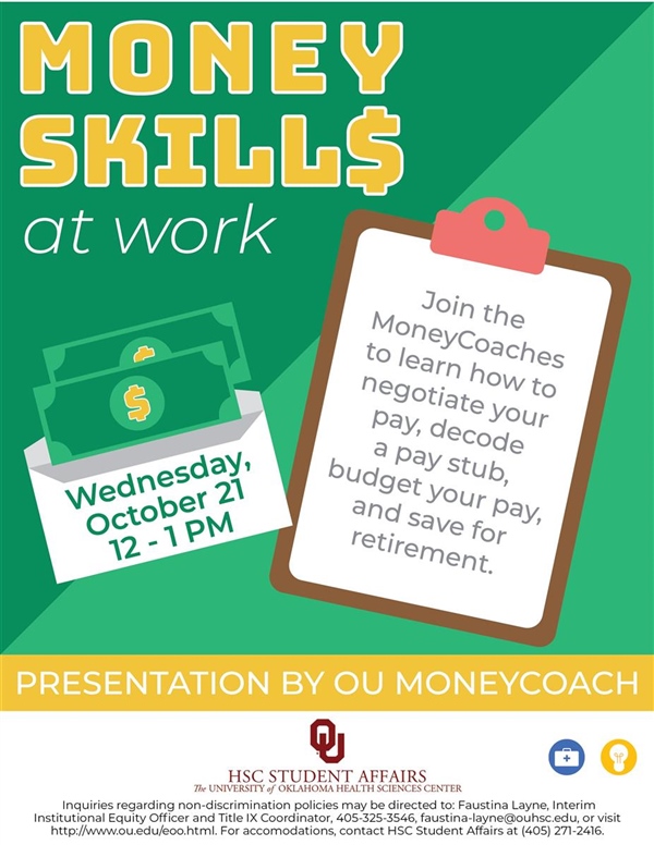 Money Skills At Work Presented By OU MoneyCoach Students